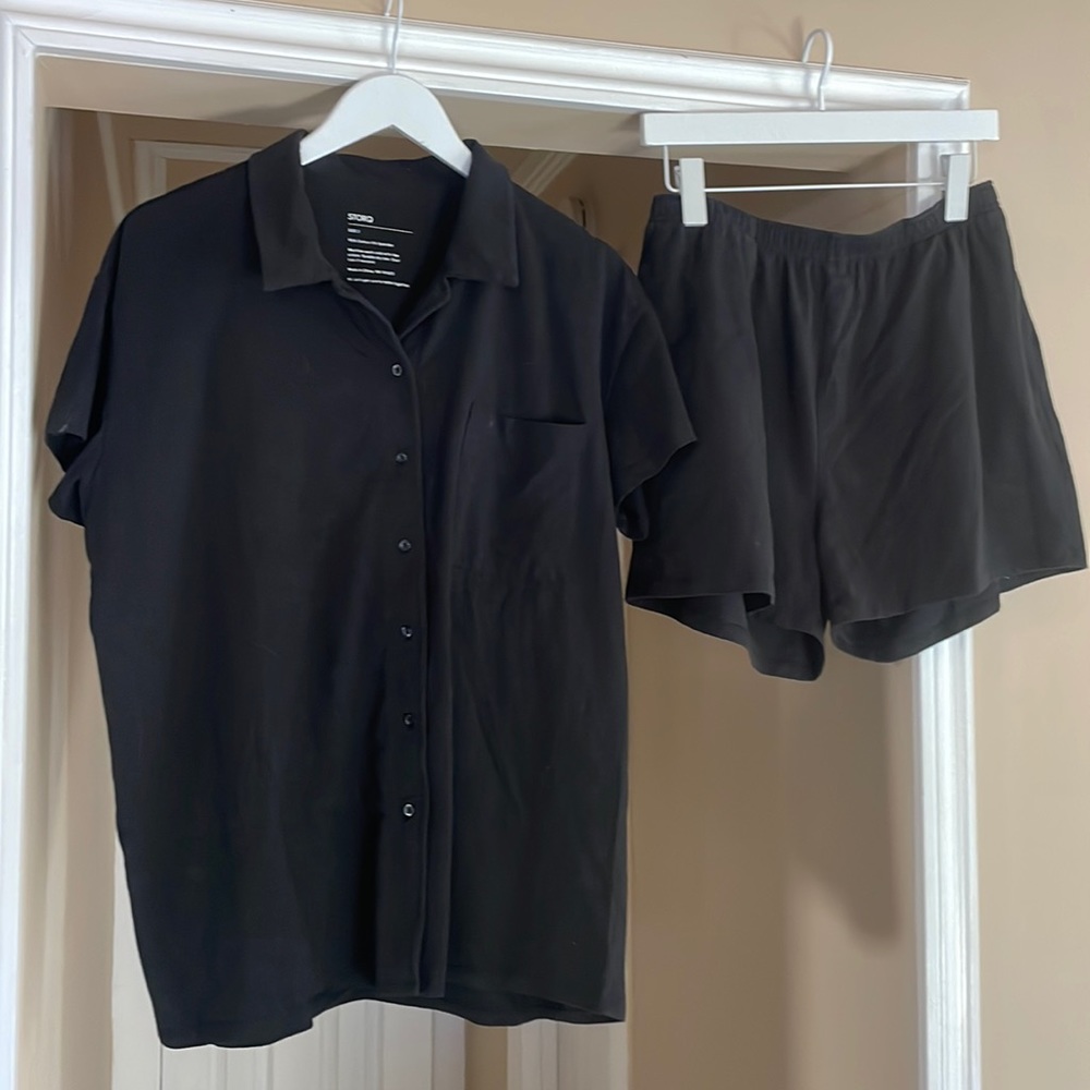 Cabana shorts set black size 2